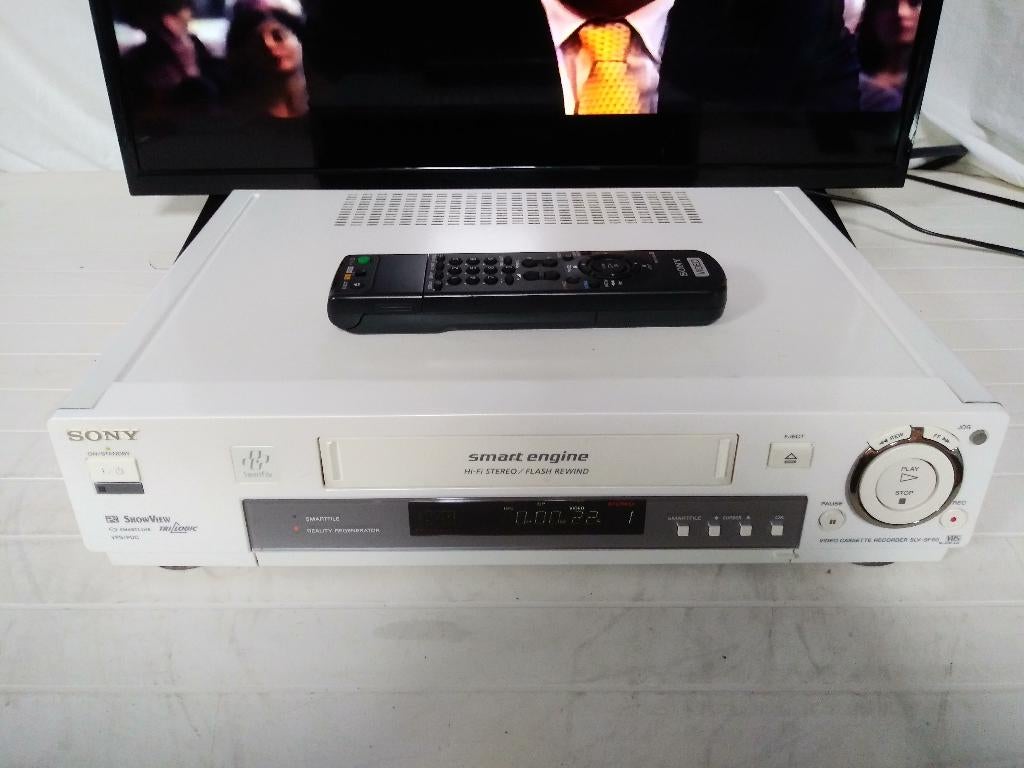 Enregistreur vidéo stéréo HiFi Sony SLV-SF90, Vintage Pearl, TV, Hi-fi & Vidéo, Enlèvement ou Envoi, Comme neuf, Lecteur ou enregistreur VHS
