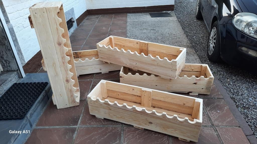 Jardinières en bois.., Jardin & Terrasse, Enlèvement, Bois