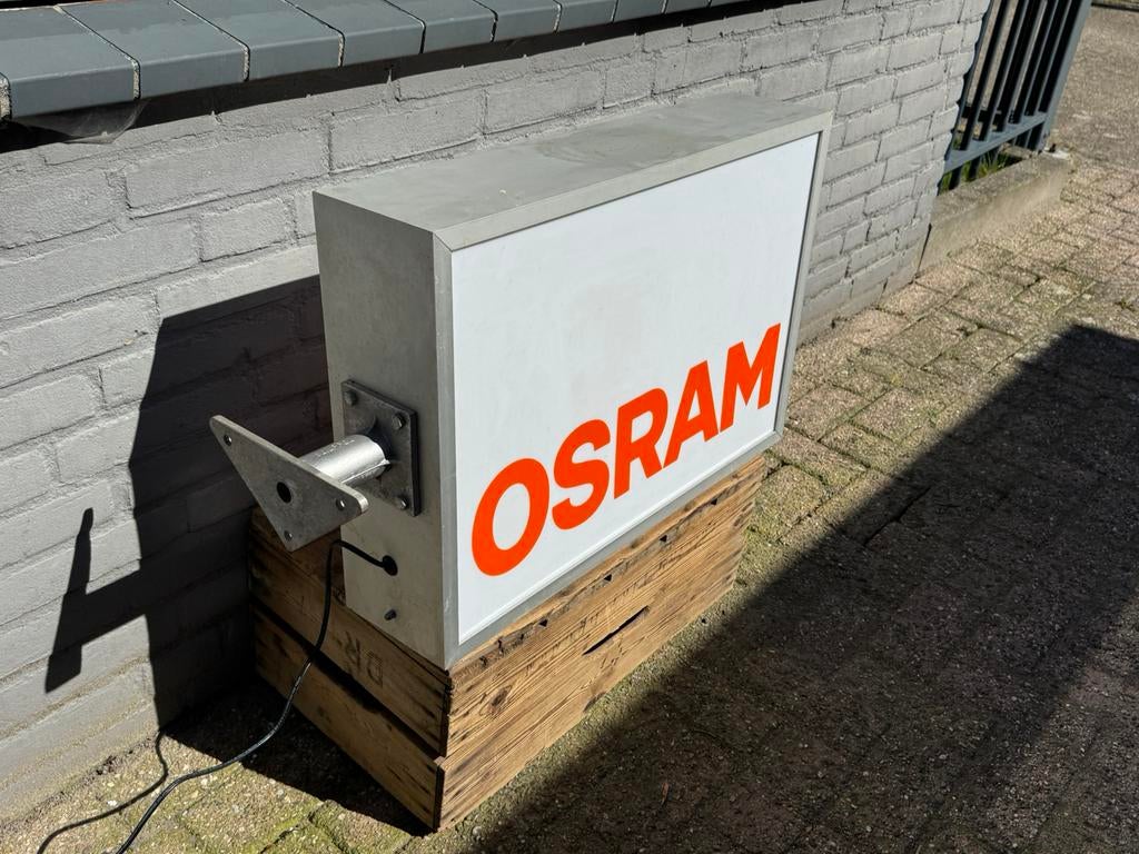OSRAM oude reclame lichtbak, Ophalen, Gebruikt, Lichtbak of (neon) lamp