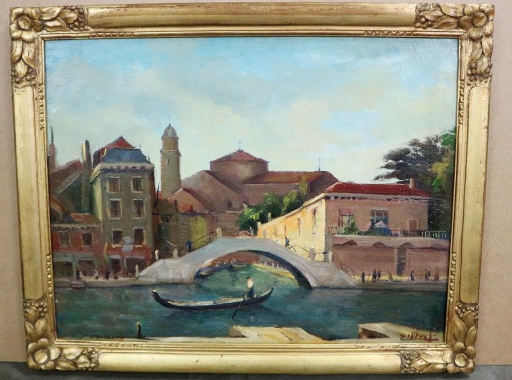 Joseph TILLEUX, Venetië, Antiek en Kunst, Ophalen of Verzenden