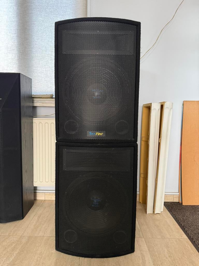 Speakers Skytec 300watt  (4 stuks!), Ophalen, Gebruikt, 120 watt of meer, Overige merken