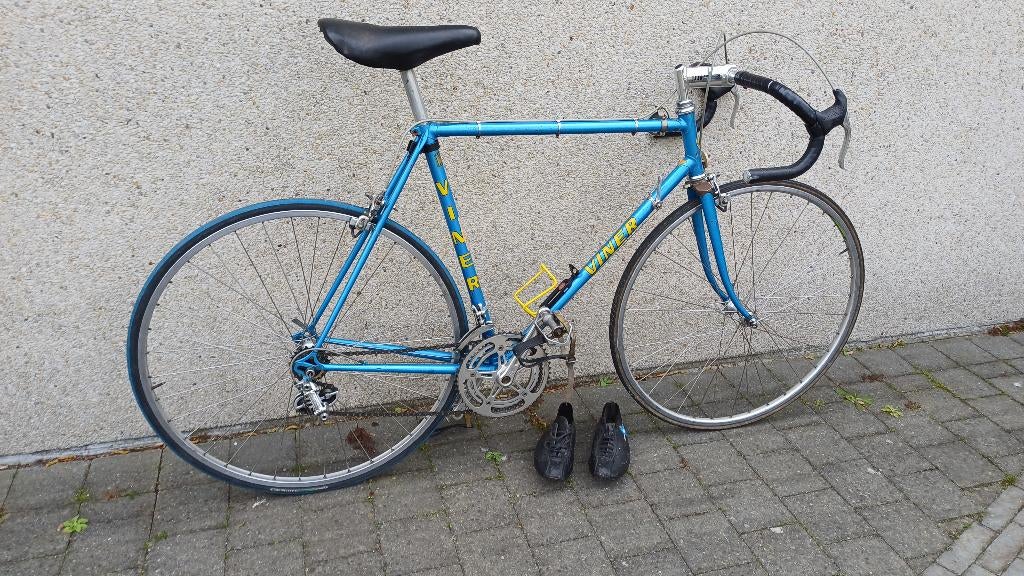 Retrokoersfiets Campagnolo Nuovo Record, 28 inch, 10 tot 15 versnellingen, 53 tot 57 cm, Ophalen