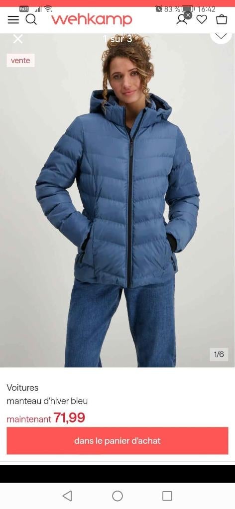 Veste femme hiver neuve, Kleding | Dames, Jassen | Winter, Autre, Blauw, Nieuw, Ophalen