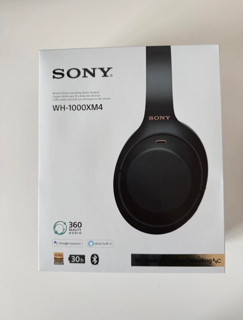 Sony WH-1000XM4 Draadloze Noise Cancelling Koptelefoon, Audio, Tv en Foto, Hoofdtelefoons, Ophalen of Verzenden, Nieuw, Sony, Draadloos