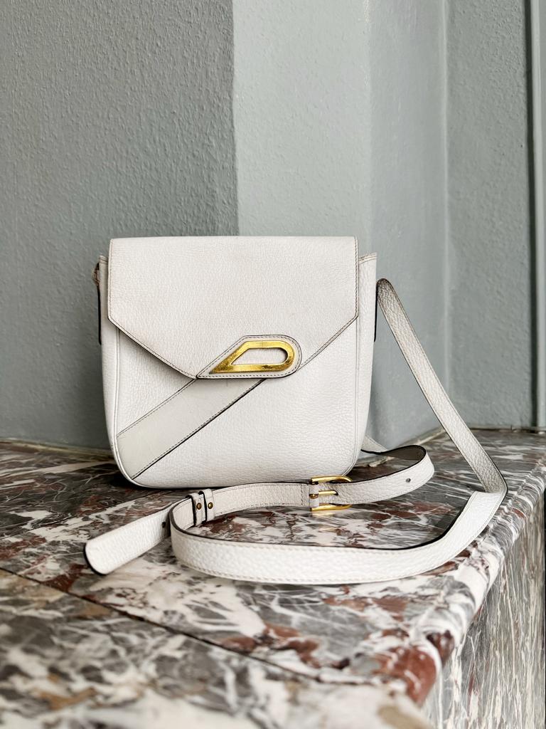 Handtas delvaux, Handtassen en Accessoires, Ophalen of Verzenden, Gebruikt, Wit, Handtas