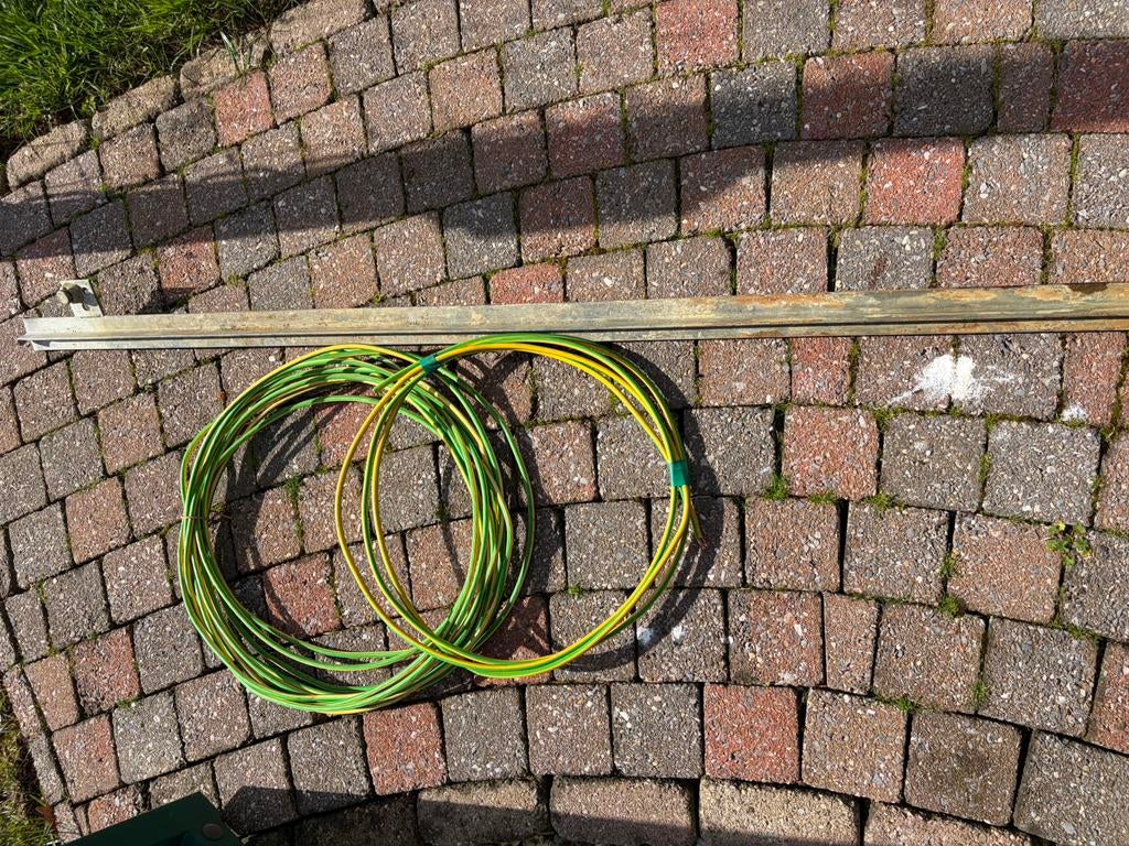 Aardingskabel 16mm2, Doe-het-zelf en Bouw, Elektriciteit en Kabels, Ophalen, Gebruikt, Kabel of Snoer