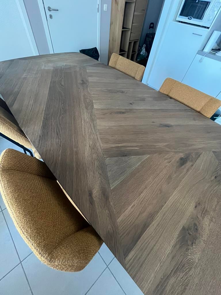 Tafel 6 personen, Huis en Inrichting, Tafels | Eettafels, Ophalen, 100 tot 150 cm, Vijf personen of meer, 200 cm of meer