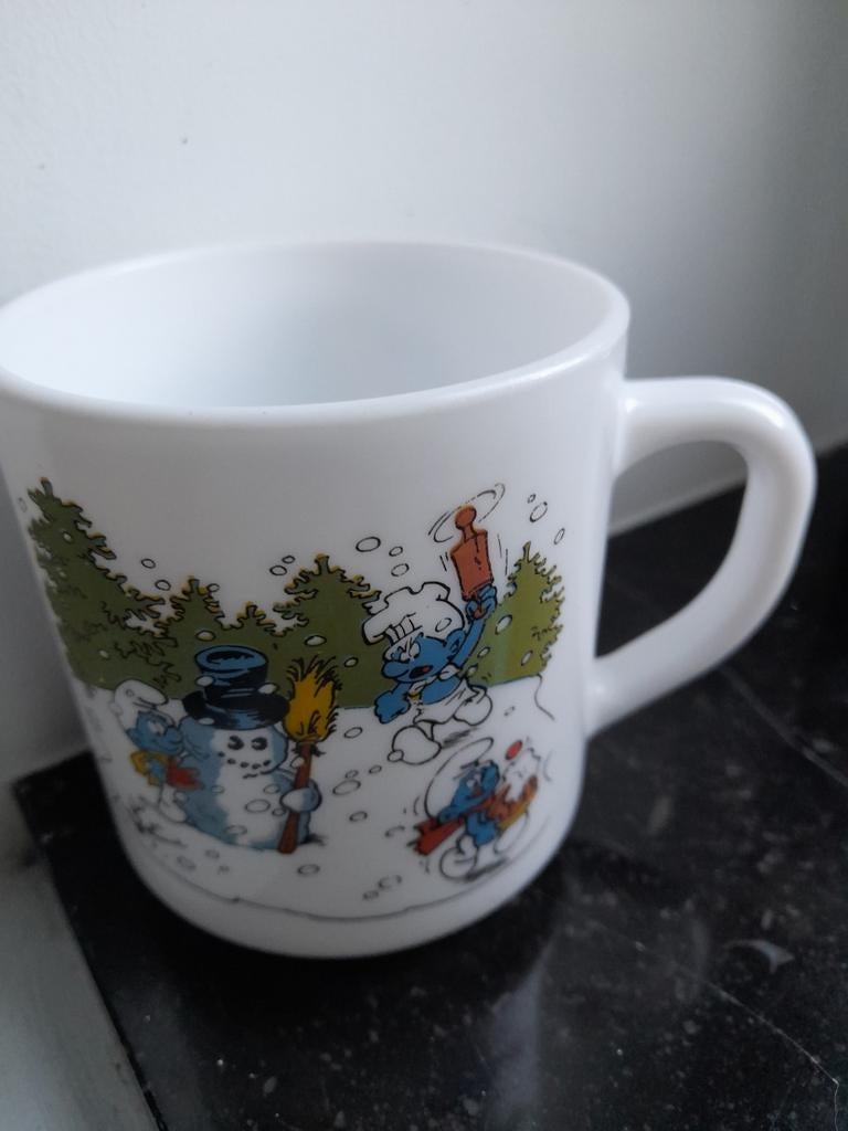 Mug Arcopal Schtroumpfs 1986, Enlèvement ou Envoi