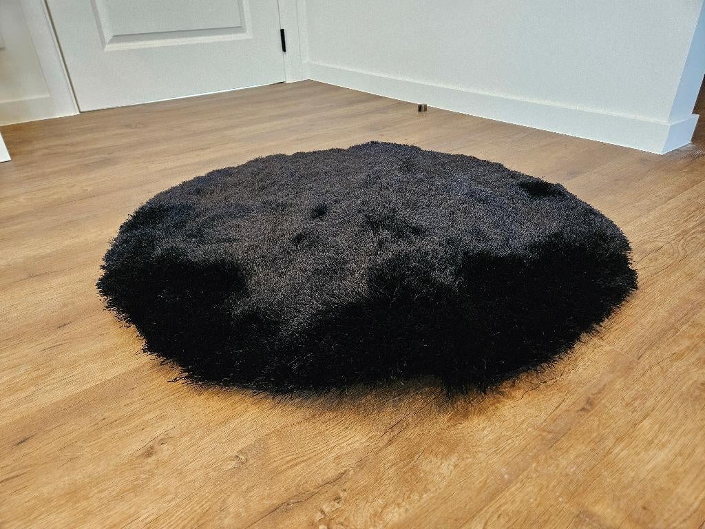 Tapis - carpette - poils longs - 80 x 80 cm, Maison & Meubles, Ameublement | Tapis & Moquettes, Neuf, Rond, 50 à 100 cm, Enlèvement