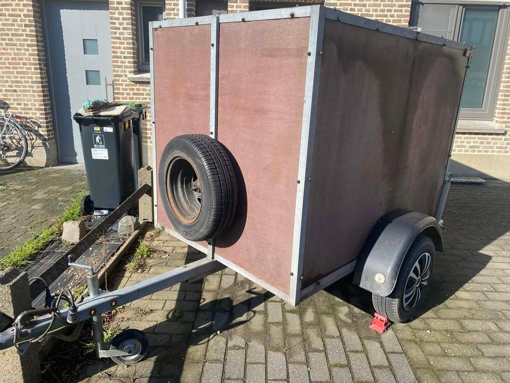 Gesloten aanhangwagen 750 kg ongeremd, Auto diversen, Aanhangers en Bagagewagens, Ophalen, Gebruikt