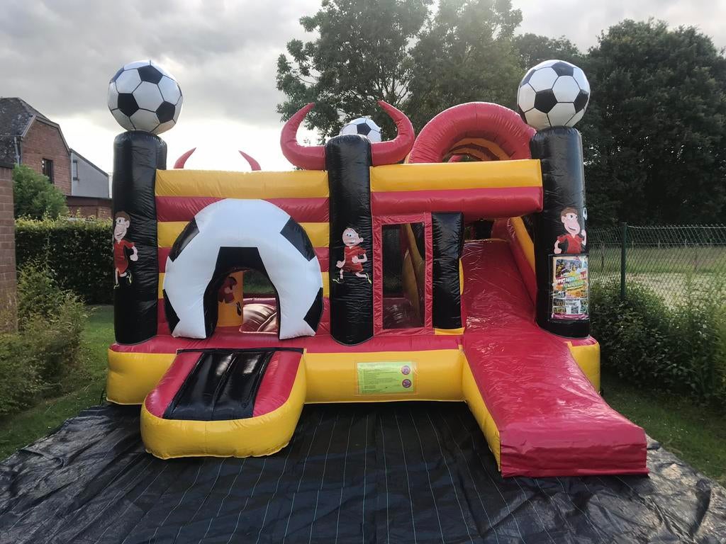 Springkasteel Red Devil te koop, Hobby en Vrije tijd, Ophalen of Verzenden