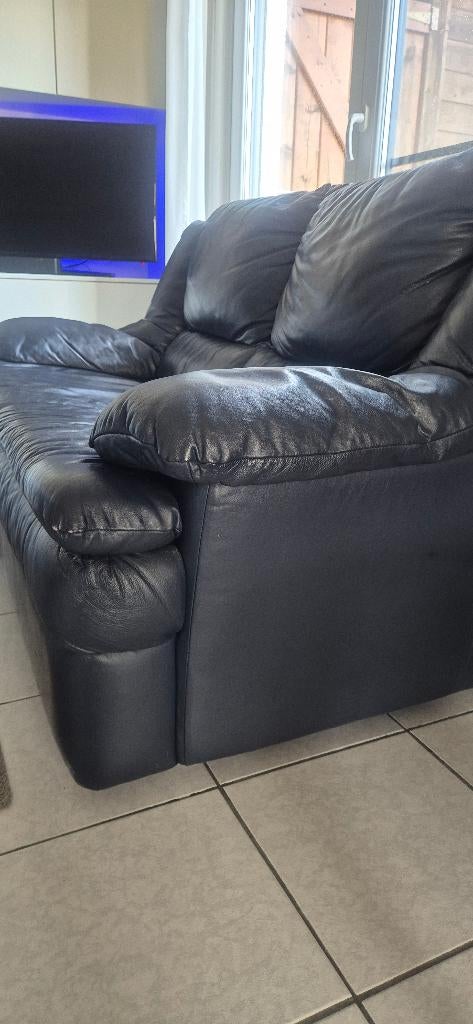 Natuzzi lederen 2x 2 zit, Huis en Inrichting, Zetels | Zetels, Ophalen, Gebruikt, 150 tot 200 cm, Tweepersoons