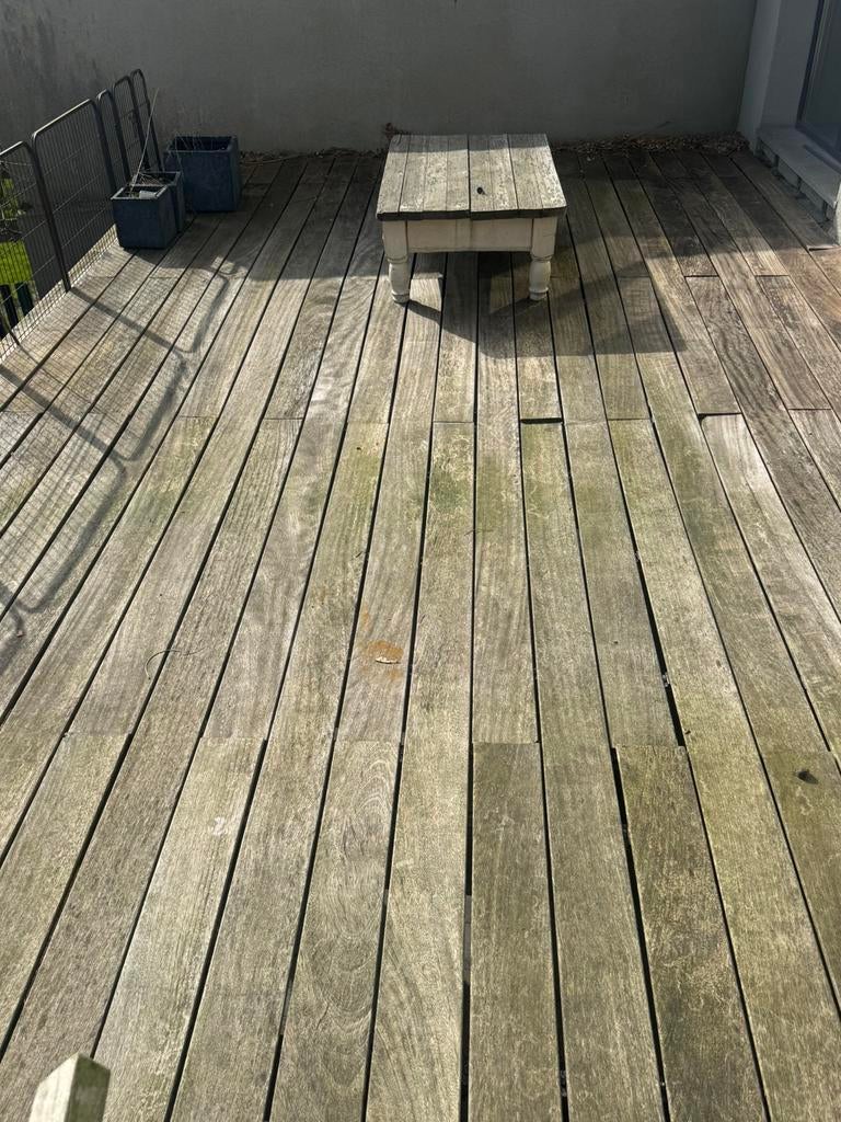 Bois de terrasse 50m2, Jardin & Terrasse, Terrasses, Enlèvement, Comme neuf, Bois