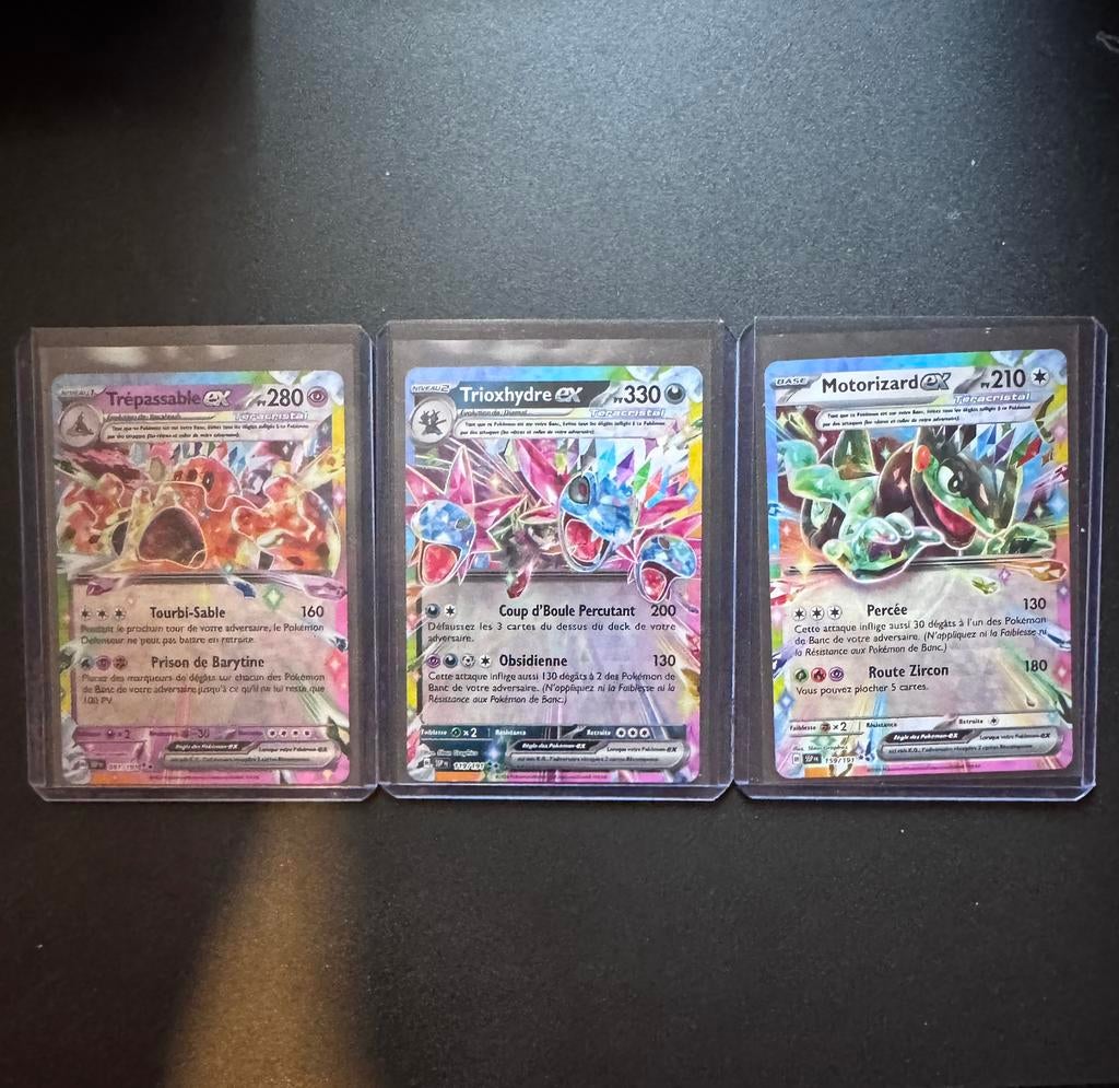 3 franse Pokemon kaarten te koop !, Ophalen, Zo goed als nieuw