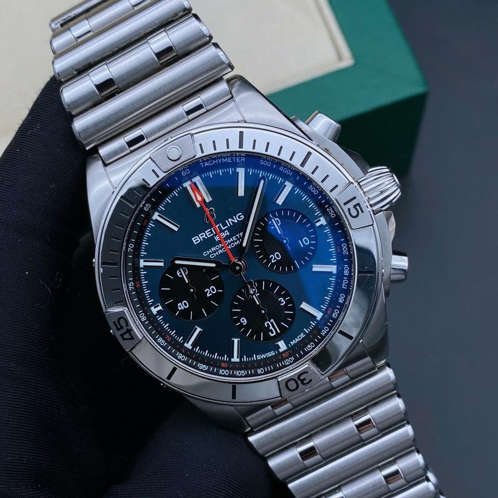 Breitling Chronomat 42mm, Handtassen en Accessoires, Staal, Breitling, Polshorloge, Nieuw