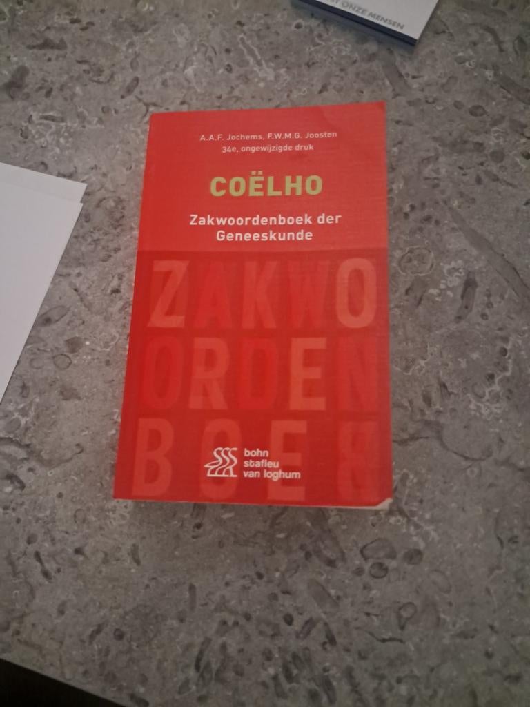 F.W.M.G. Joosten - Coëlho Zakwoordenboek der Geneeskunde, Boeken, Wetenschap, Ophalen, F.W.M.G. Joosten; A.A.F. Jochems