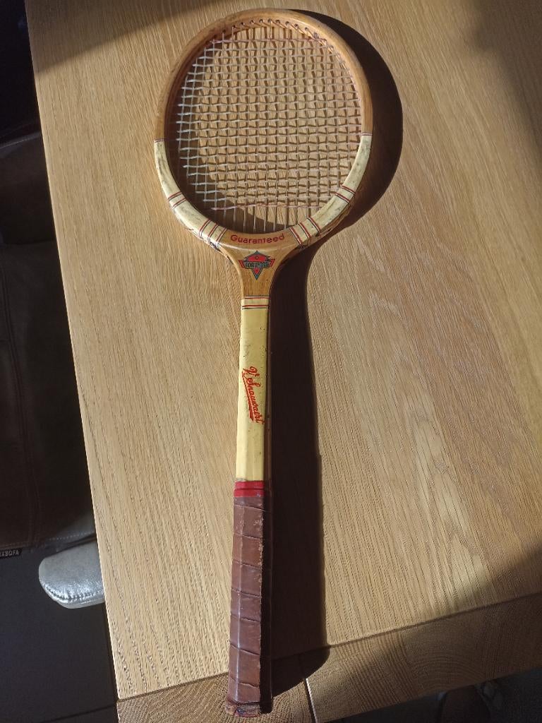HOUTEN TENNISRACKET, Sport en Fitness, Tennis, Ophalen of Verzenden, Gebruikt, Racket, Overige merken