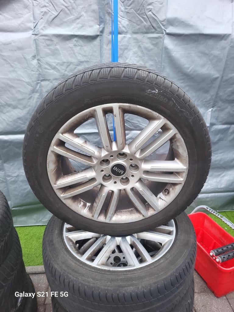 Mini jantes en aluminium + pneus : Steek 5x112, Autos : Pièces & Accessoires, Enlèvement, Pneu(s)