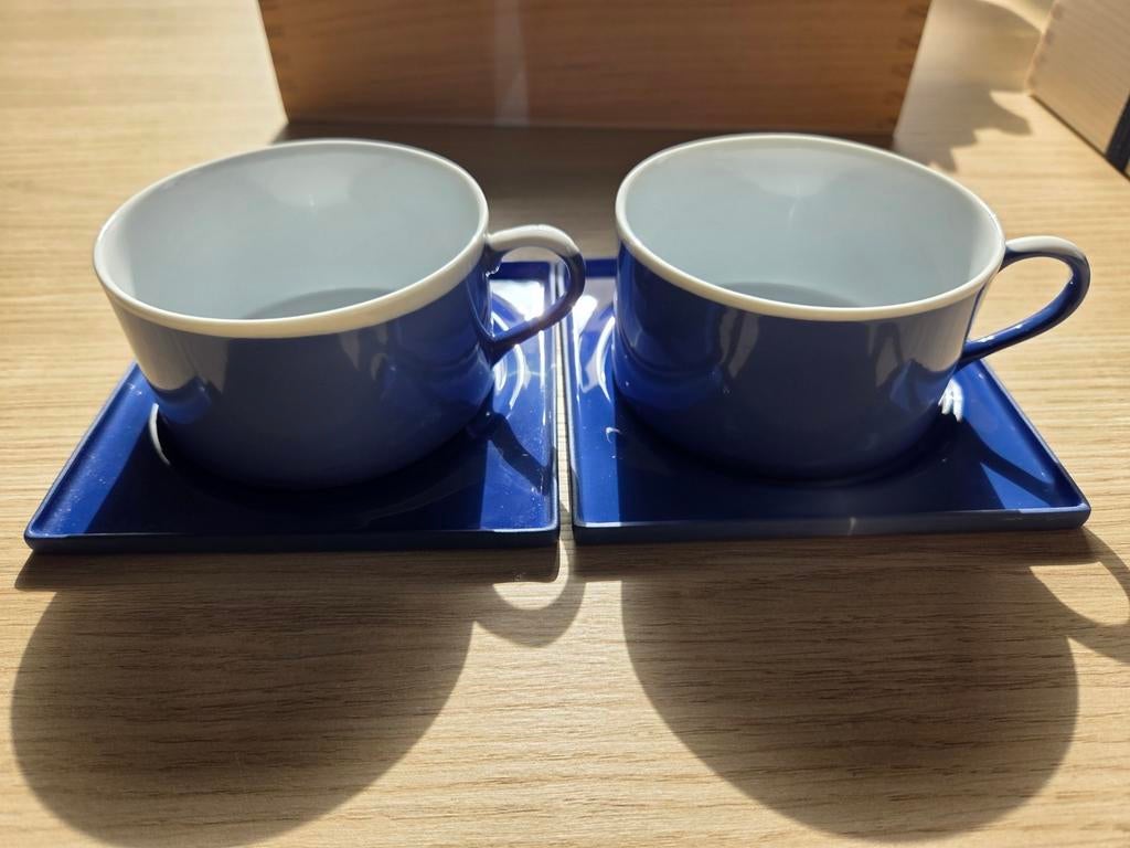 Pieter Stockmans - set van 2 stuks La Mer theekop + schotel, Antiek en Kunst, Ophalen