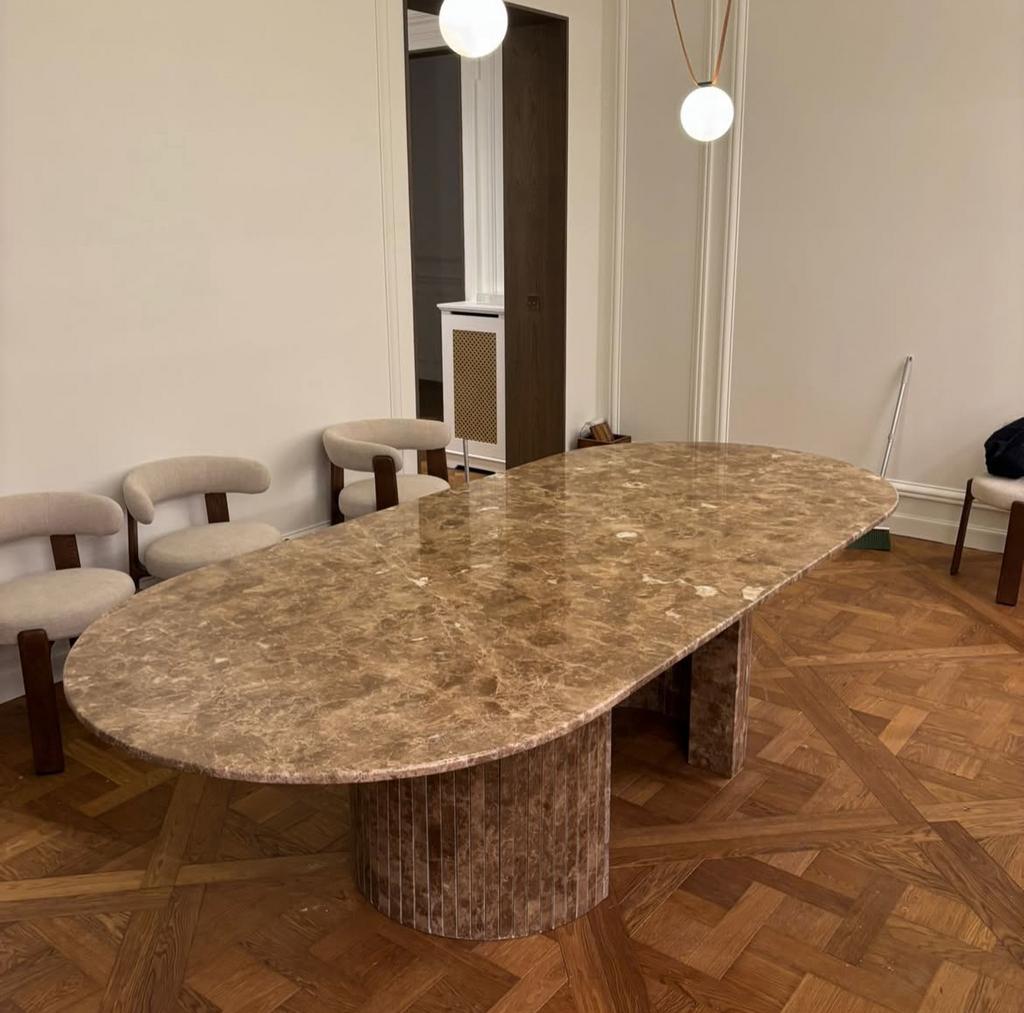 Nieuwe marmeren tafel op maat, Huis en Inrichting, Tafels | Eettafels, Verzenden