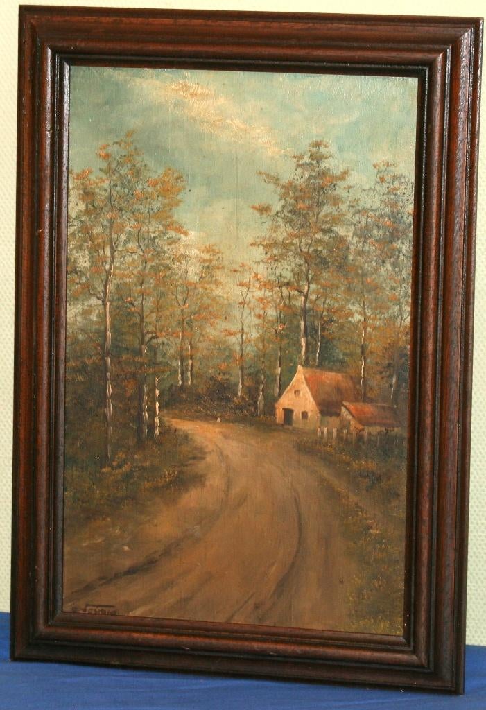 Schilderij op paneel - Gesigneerd, Ophalen of Verzenden