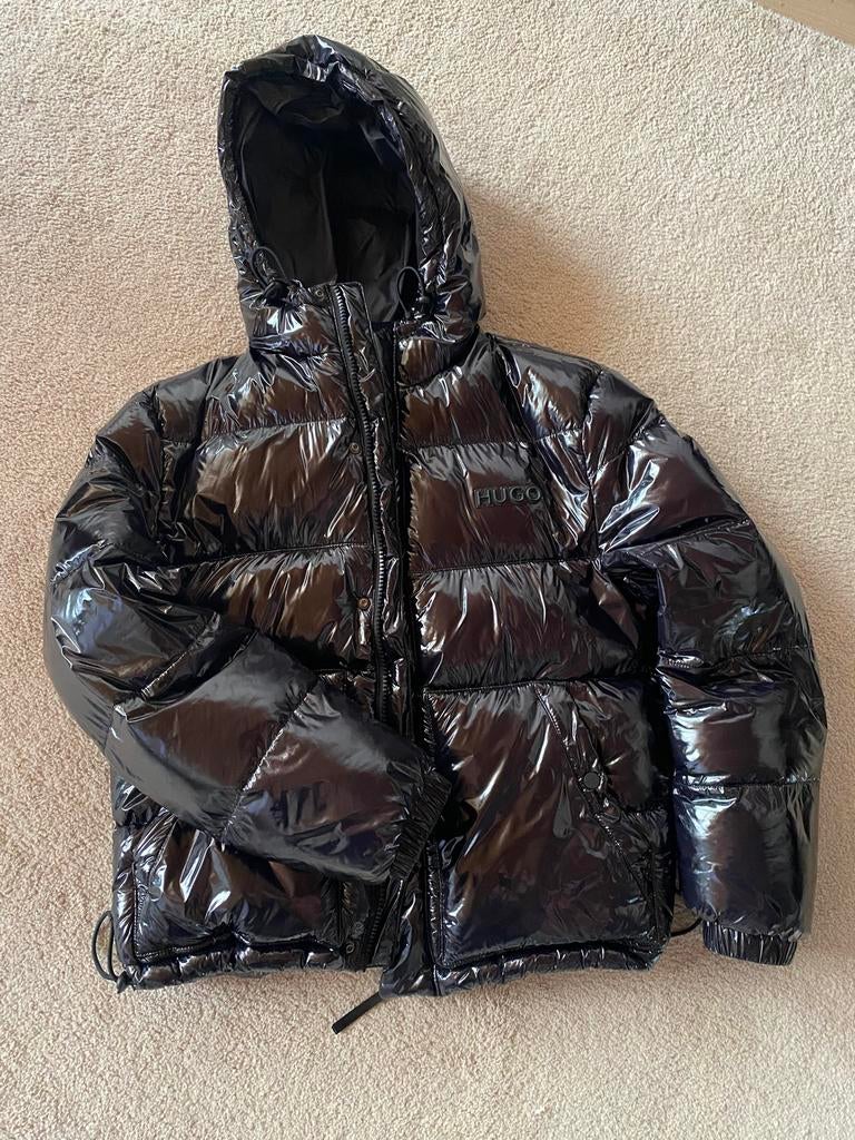 Huge boss zwarte winter jas, Kleding | Heren, Ophalen, Zo goed als nieuw, Maat 48/50 (M), Zwart