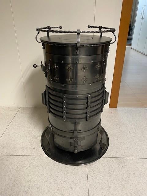 Antiek kacheltje gietijzer, Huis en Inrichting, Kachels, Ophalen, Gebruikt, Overige brandstoffen, Vrijstaand