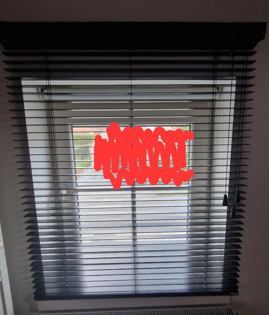 houten horizontale zwarte lamellen - 2 formaten (type 35 mm), Huis en Inrichting, Stoffering | Gordijnen en Lamellen, Ophalen