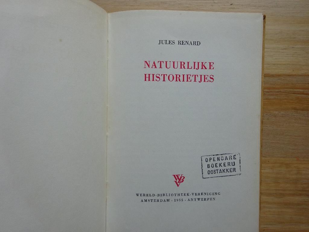 Natuurlijke historietjes, 1955, ill. Jozef Cantré, Ophalen of Verzenden, Gelezen, België