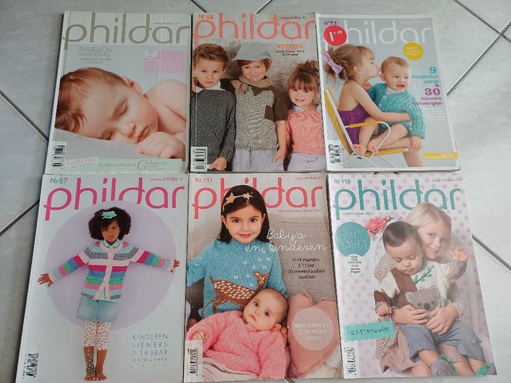 breiboeken phildar oude geen recente 3 euro per stuk, Hobby en Vrije tijd, Breien en Haken, Ophalen of Verzenden, Gebruikt, Breien