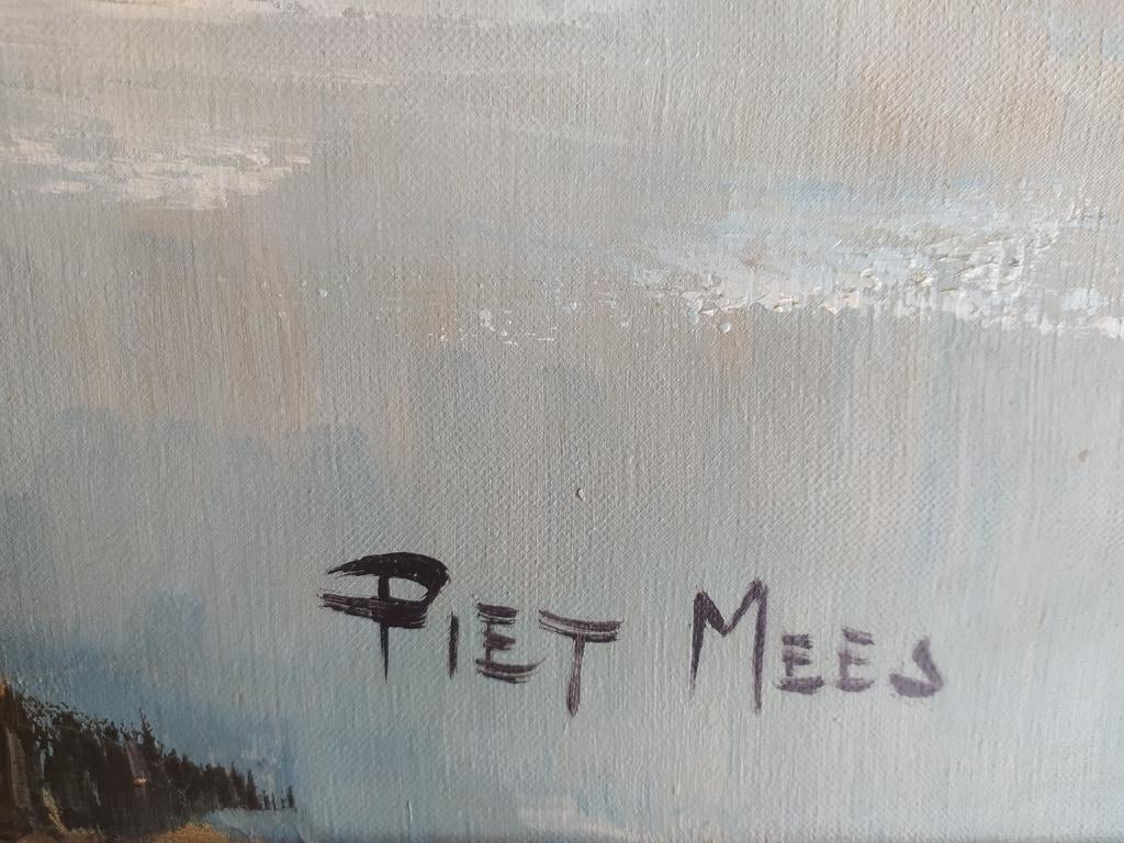Landschap geschilderd door Piet Mees, Enlèvement