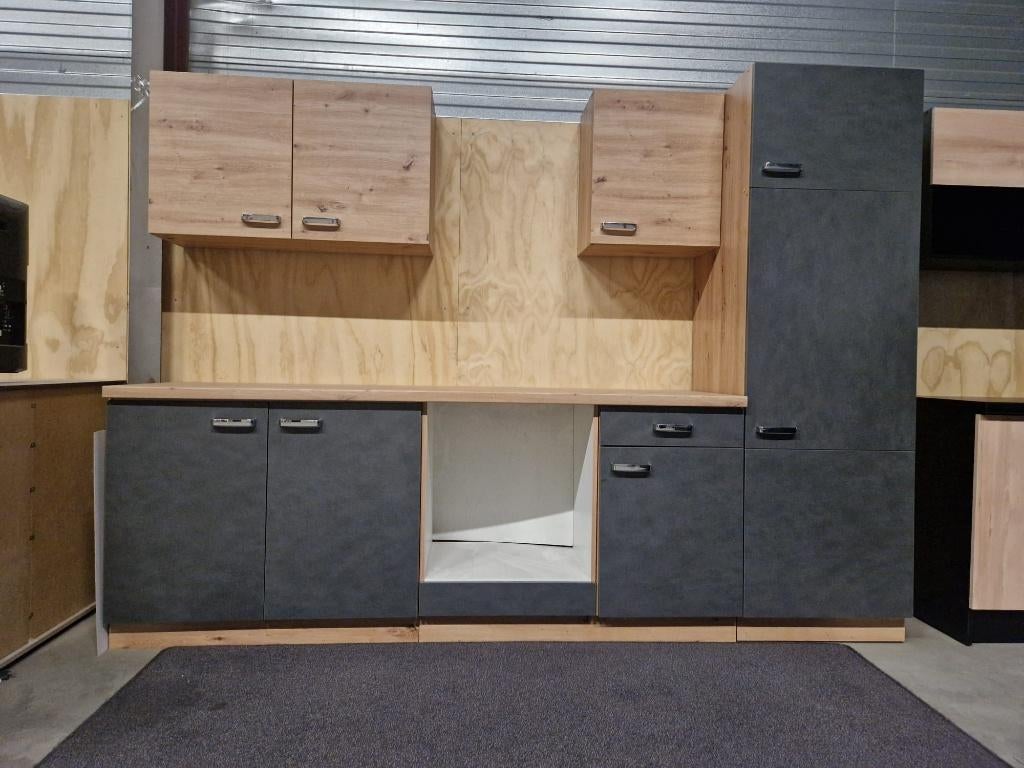 keuken 270 cm nieuw softclose dik blad nieuw, Huis en Inrichting, Keuken | Complete keukens, Overige materialen, Verzenden, Nieuw