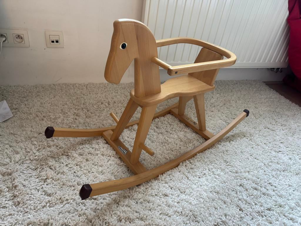 Houten schommelpaard Geuther, Kinderen en Baby's, Ophalen, Zo goed als nieuw
