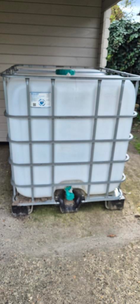 Ibc watervat 1000l, Tuin en Terras, Regentonnen, Ophalen