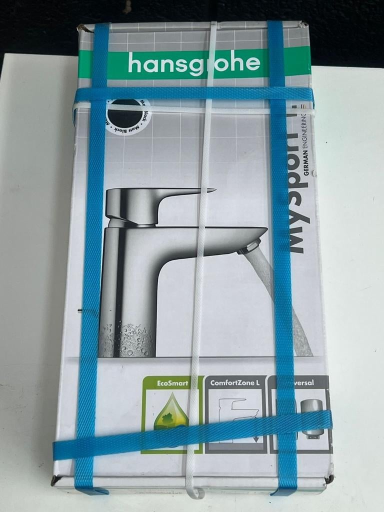 Mitigeur lavabo L Noir Mat Hansgrohe MySport – NEUF, Bricolage & Construction, Enlèvement, Lavabo