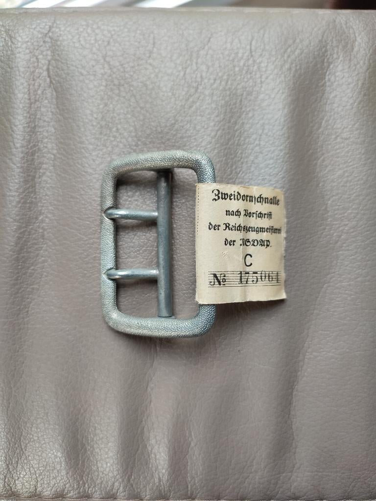 Boucle Allemande Officier WW2 avec étiquette RZM, Collections, Objets militaires | Général, Enlèvement ou Envoi