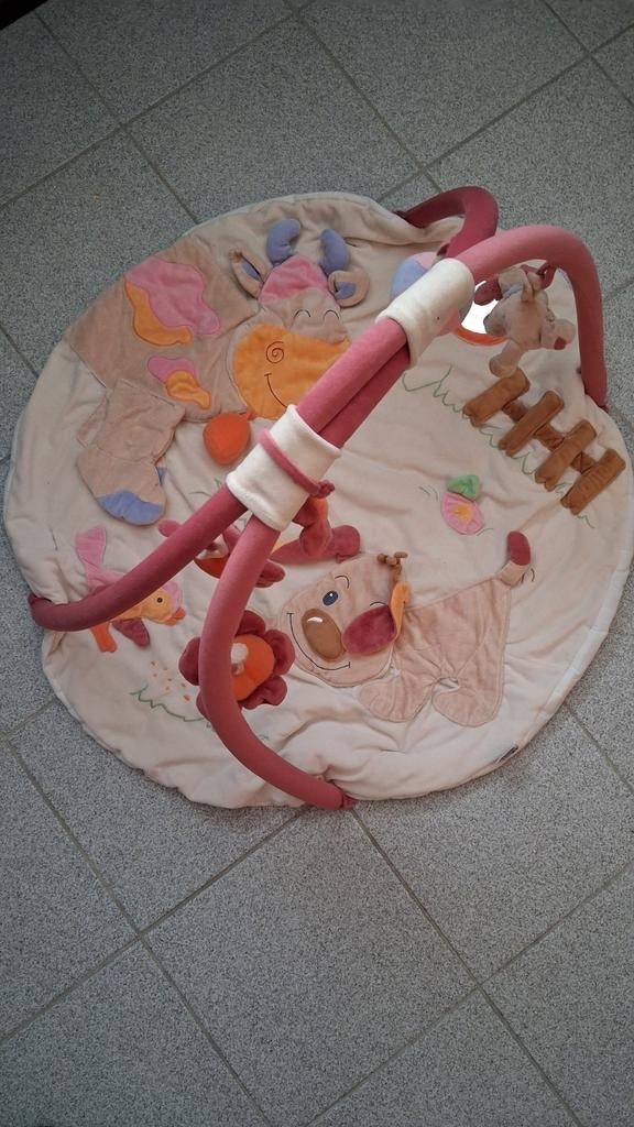 Speelmat speeltapijt baby Nattou + extra dezelfde mat zonder, Kinderen en Baby's, Kinderspulletjes, Ophalen, Gebruikt