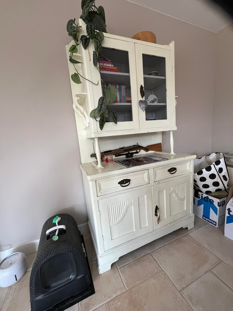 Brocante kast, Huis en Inrichting, Ophalen, Gebruikt, 200 cm of meer, 25 tot 50 cm