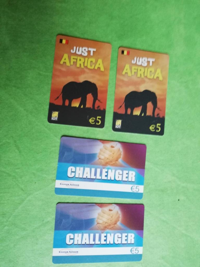 4 oude internationale SIM telefoonkaarten, Ophalen of Verzenden