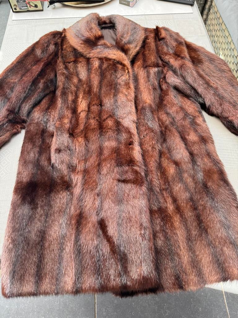 Bontjas nerts, Kleding | Dames, Jassen | Winter, Ophalen, Zo goed als nieuw, Maat 38/40 (M)