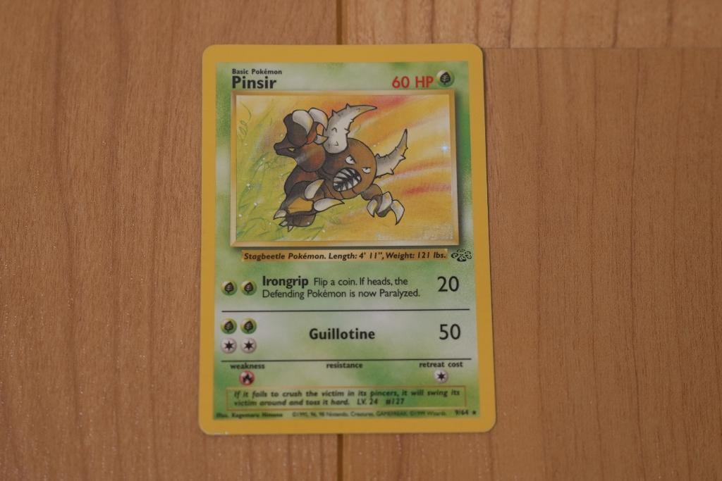 Pinsir Holo – Base Set Unlimited 1999 - PSA 8 schatting, Ophalen of Verzenden, Zo goed als nieuw, Losse kaart