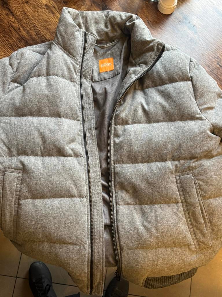 Hugo Boss winterjas, Kleding | Heren, Ophalen of Verzenden, Zo goed als nieuw, Grijs, Hugo boss