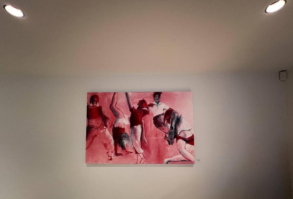 Schilderij peinture painting ‘Dancers’ 100x150, Ophalen