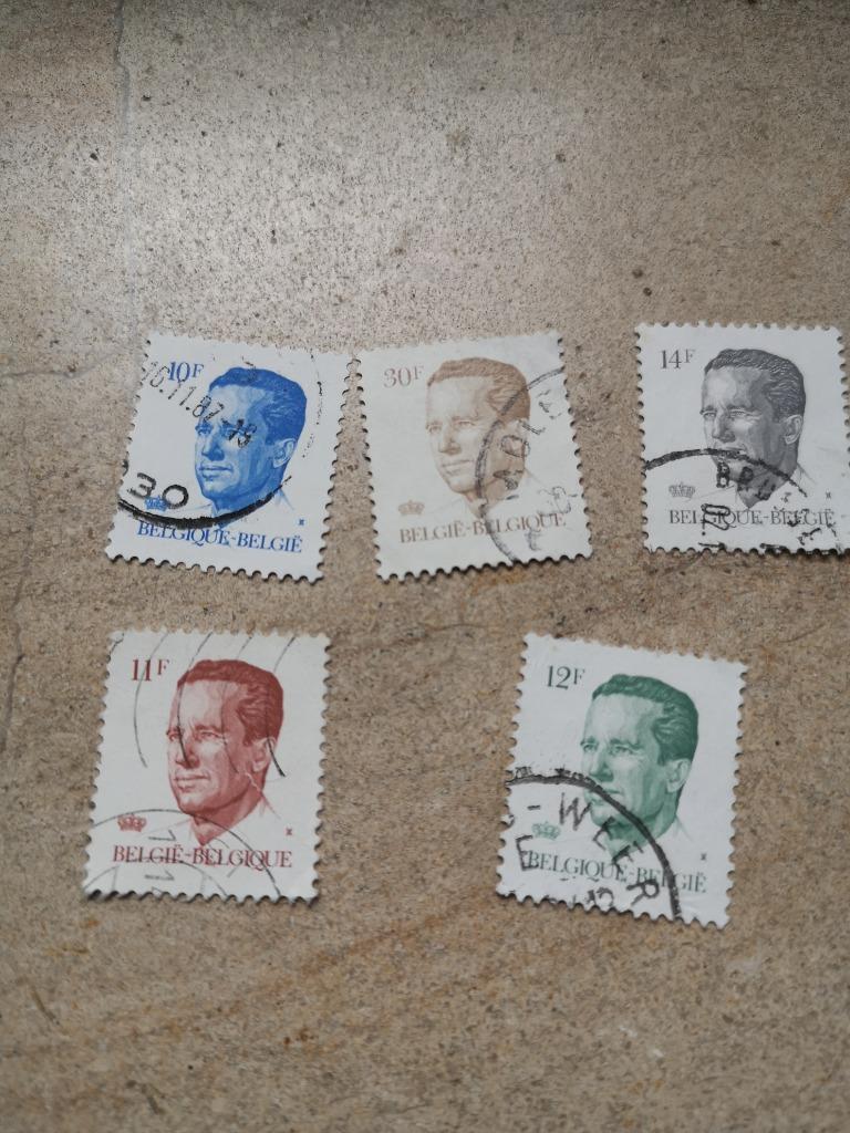 5 timbres du roi Baudouin de Belgique, Enlèvement ou Envoi
