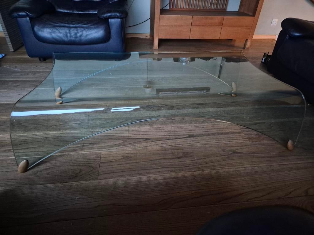 ​Design salontafel: Fiam Italia 'Genio' (Massimo Iosa Ghini), Maison & Meubles, Tables | Tables de salon, Enlèvement, Verre