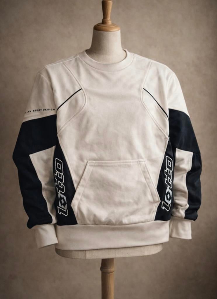 Sweatshirt Lotto, Kleding | Heren, Ophalen of Verzenden, Zo goed als nieuw, Maat 48/50 (M), Wit
