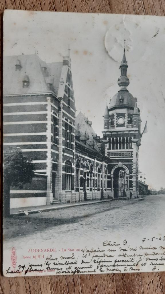 OUDENAARDE LA GARE STATION 1903 !, Ophalen of Verzenden