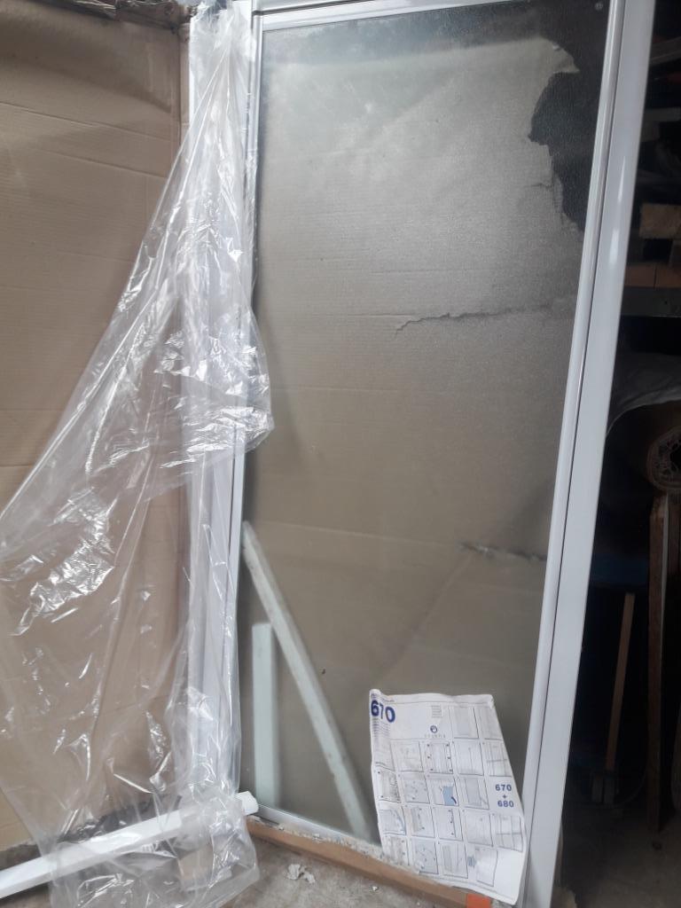 Douchebak met douchedeur, Ophalen