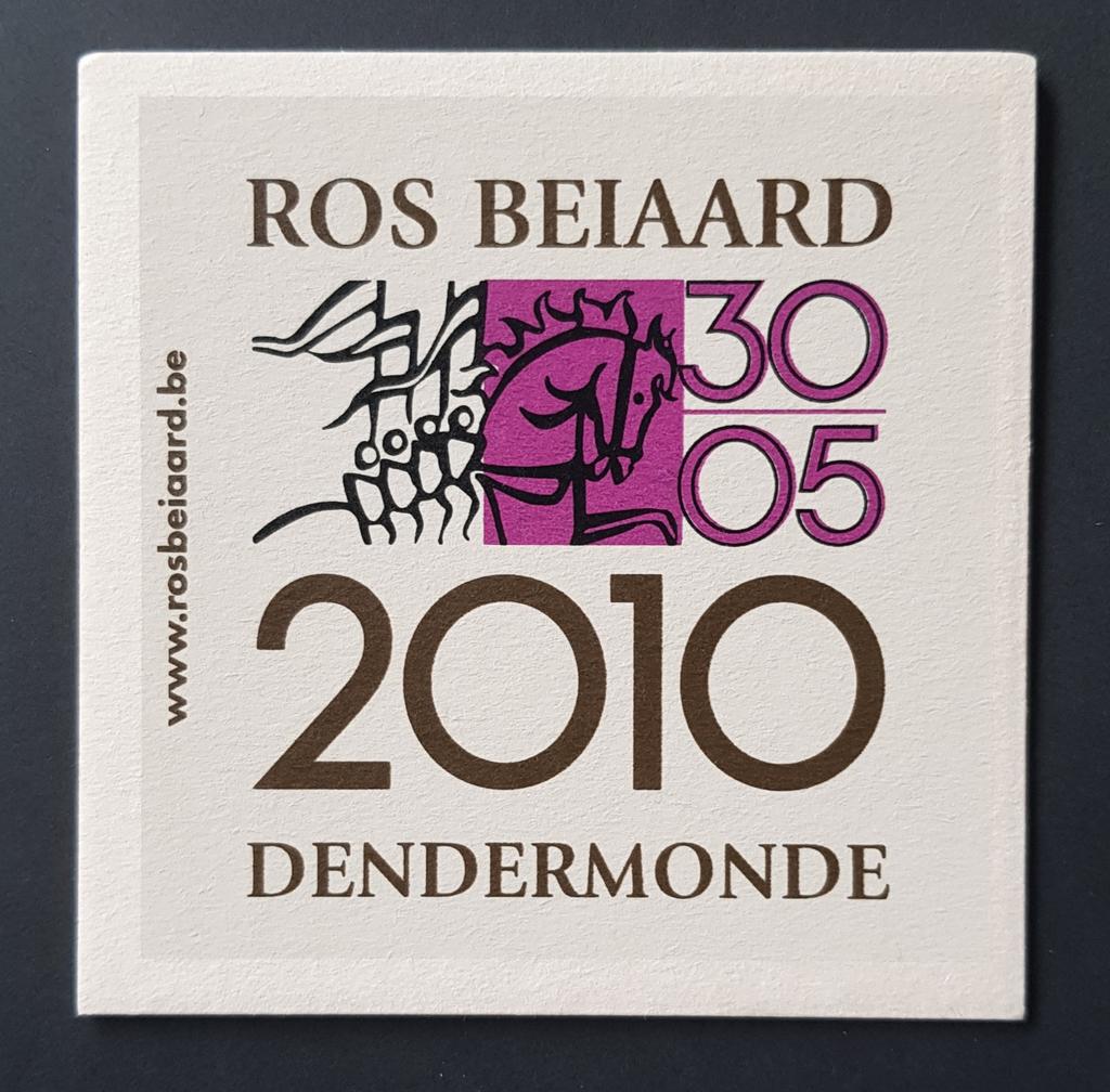 Bierkaartje Ros Beiaardommegang 2010, Ophalen