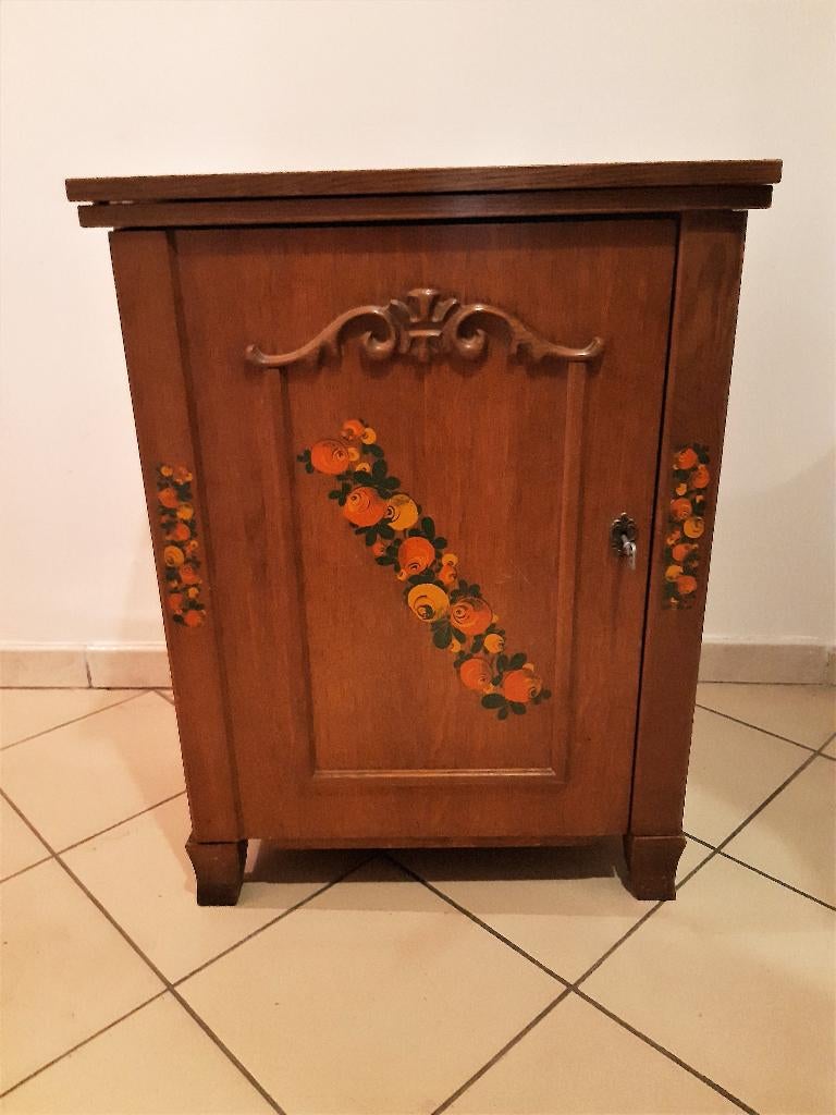 vintage , singer merritt naaimachine met kast., Enlèvement ou Envoi, Utilisé, Machine à coudre, Singer